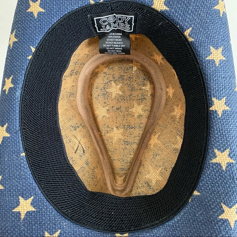 UO CODY JAMES AMERICAN FLAG STRAW COWBOY HAT